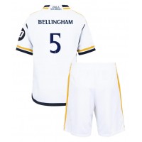 Real Madrid Jude Bellingham #5 Heimtrikotsatz Kinder 2023-24 Kurzarm (+ Kurze Hosen)